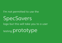 Specsavers user test prototype